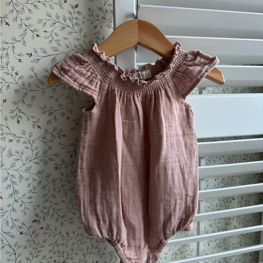 Jamie Kay Ruffled Pink Baby bubble